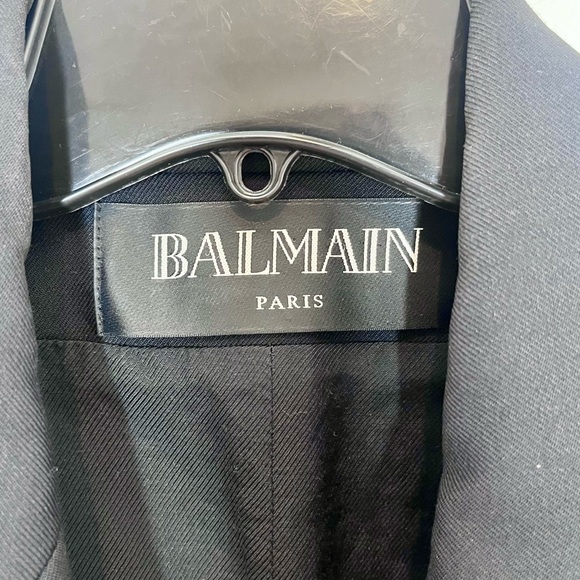 Balmain Double Breasted Wool Blazer *missing buttons* - Picture 12 of 16